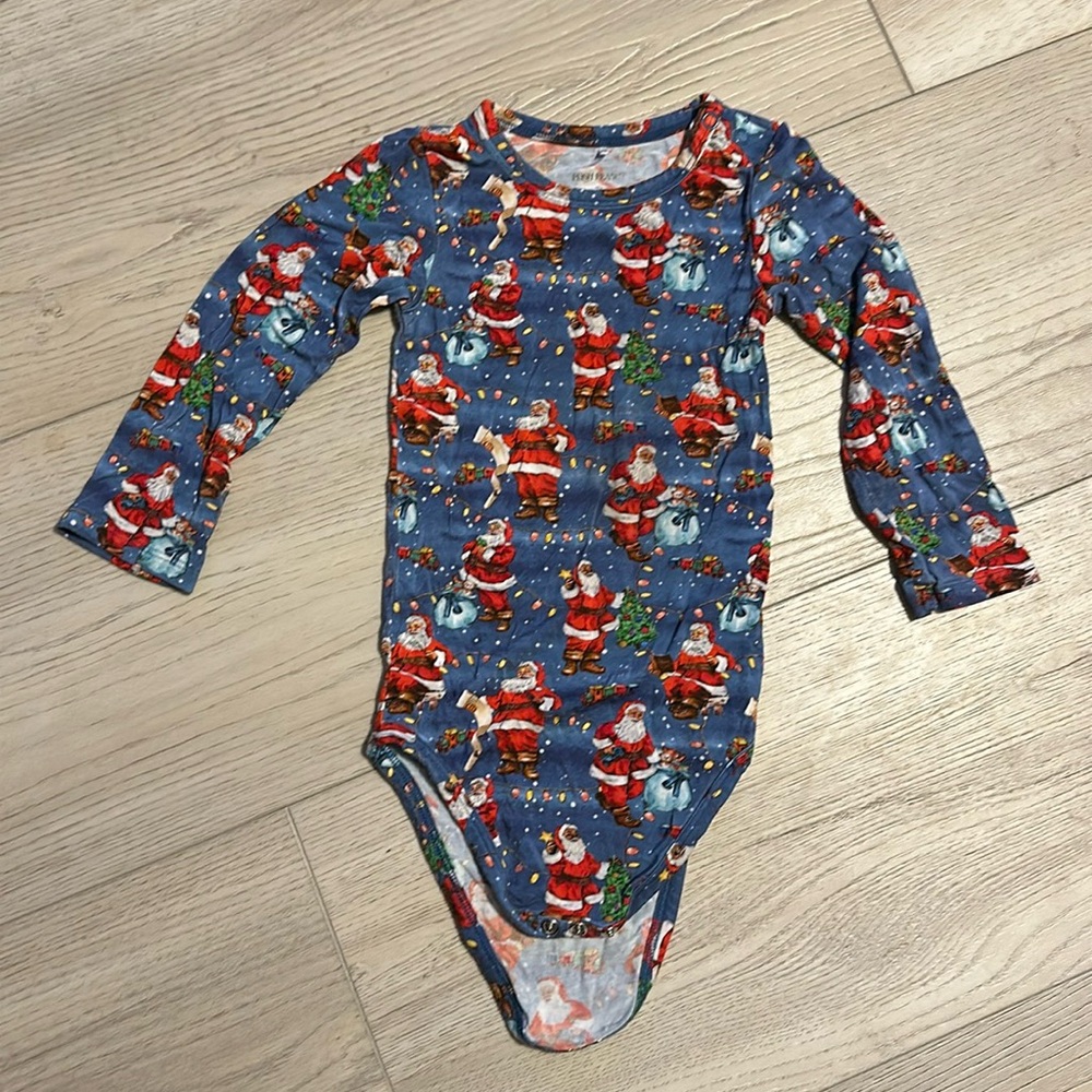 Posh Peanut Santa bodysuit 2T